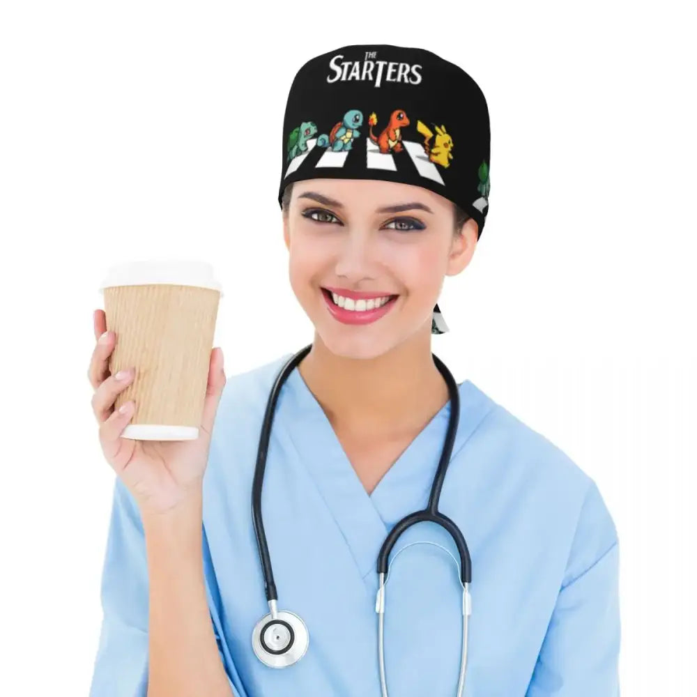 Pokémon Surgical Scrub Cap – Cotton Medical Hat
