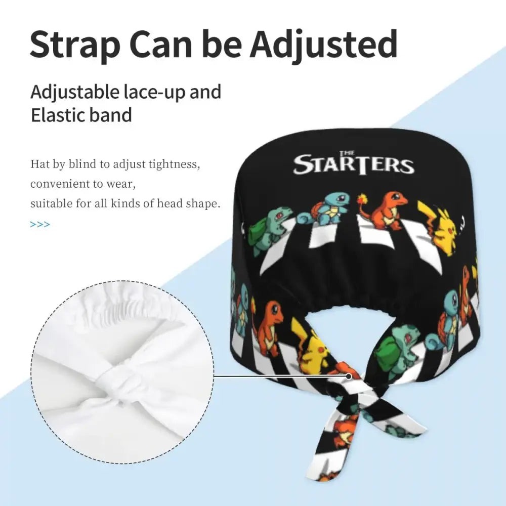 Pokémon Surgical Scrub Cap – Cotton Medical Hat