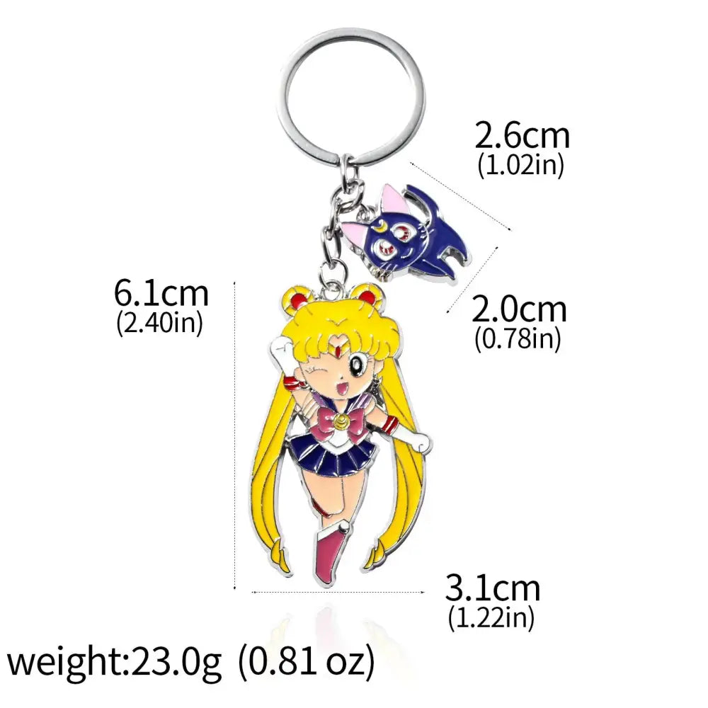 Sailor Moon Tsukino Usagi Enamel Keychain – Cosplay Jewelry