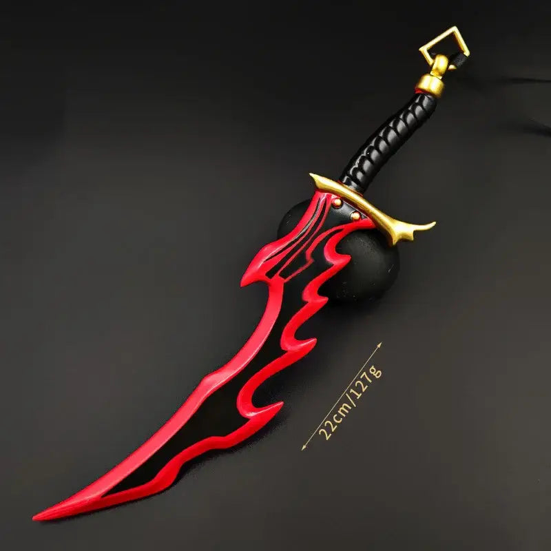 Solo Leveling Knight Killer Fangs Sword – 22cm Metal Keychain