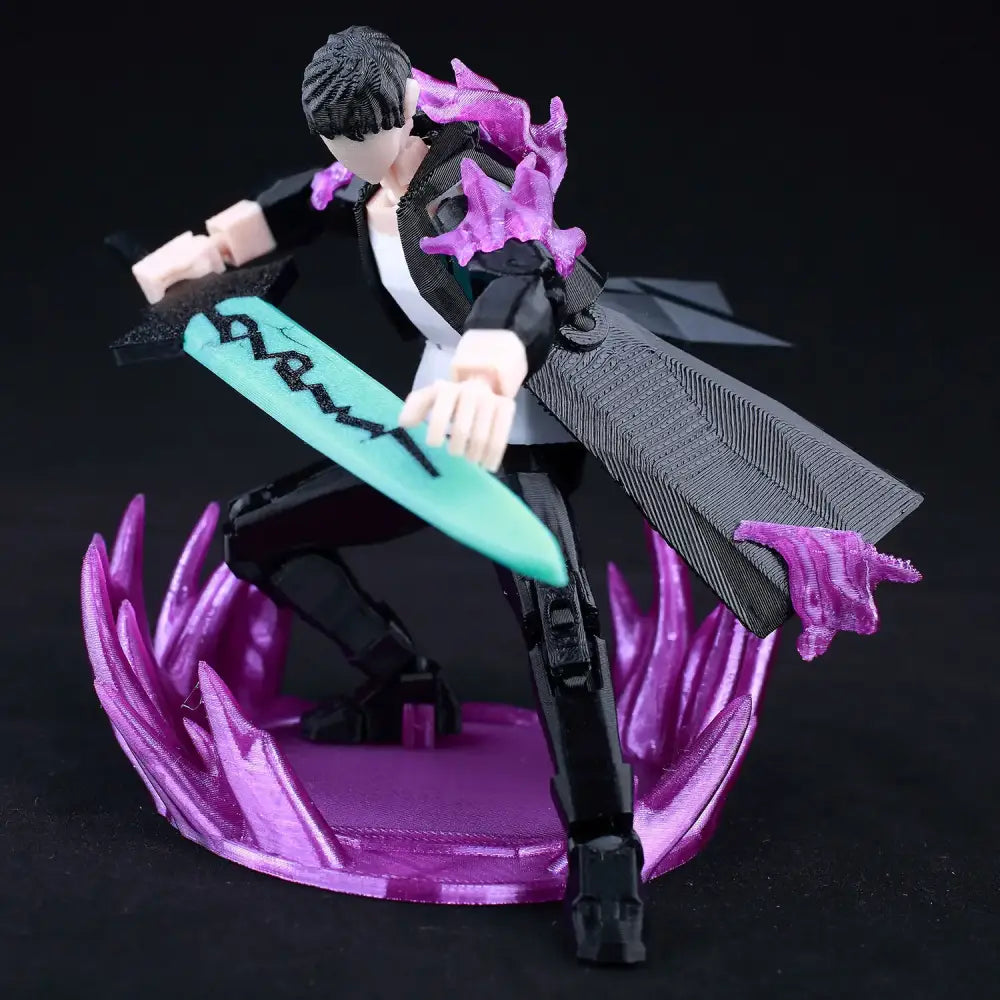 Solo Leveling Sung Jin-Woo Action Figure – 3D Printed Movable Dummy 13
