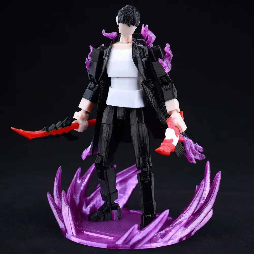 Solo Leveling Sung Jin-Woo Action Figure – 3D Printed Movable Dummy 13