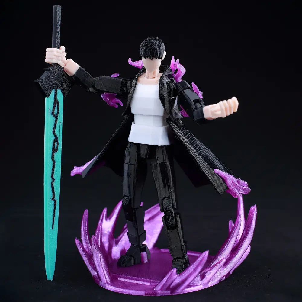 Solo Leveling Sung Jin-Woo Action Figure – 3D Printed Movable Dummy 13