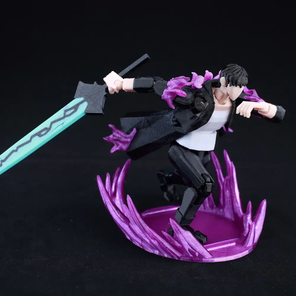 Solo Leveling Sung Jin-Woo Action Figure – 3D Printed Movable Dummy 13