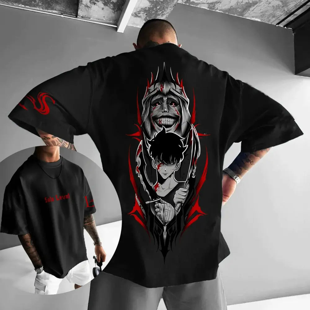 Solo Leveling Sung Jin-Woo Oversized T-Shirt – Loose Fit
