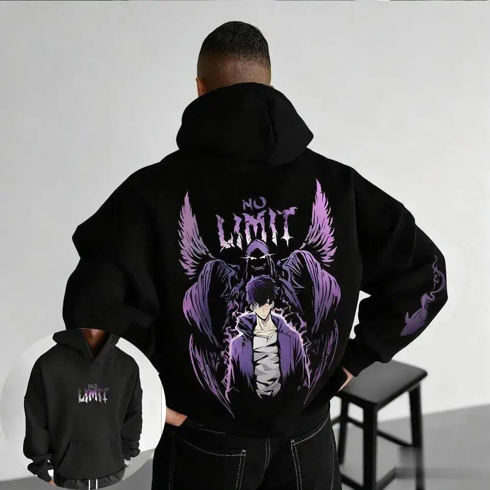 Solo Leveling Sung Jin-Woo Pullover Hoodie – Unisex Casual