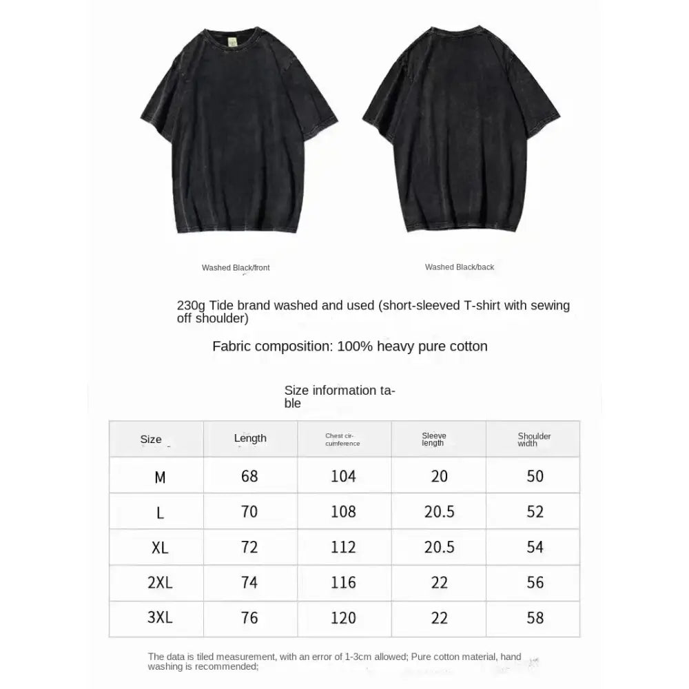 Solo Leveling Sung Jin-Woo T-Shirt – Vintage Washed Cotton