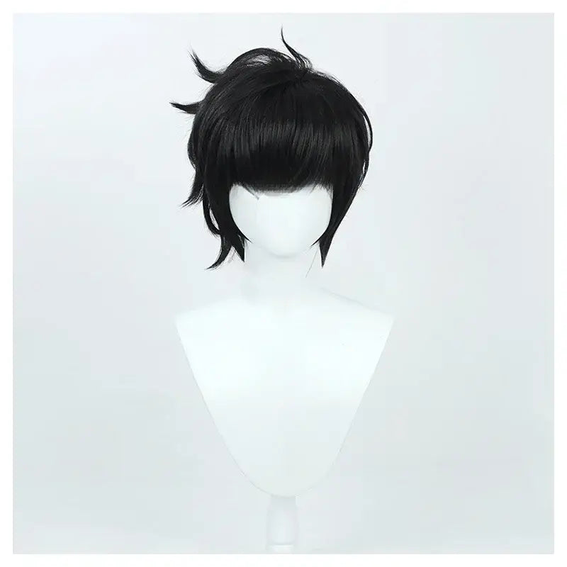 Solo Leveling Sung Jinwoo Cosplay Wig – Short Black</final
