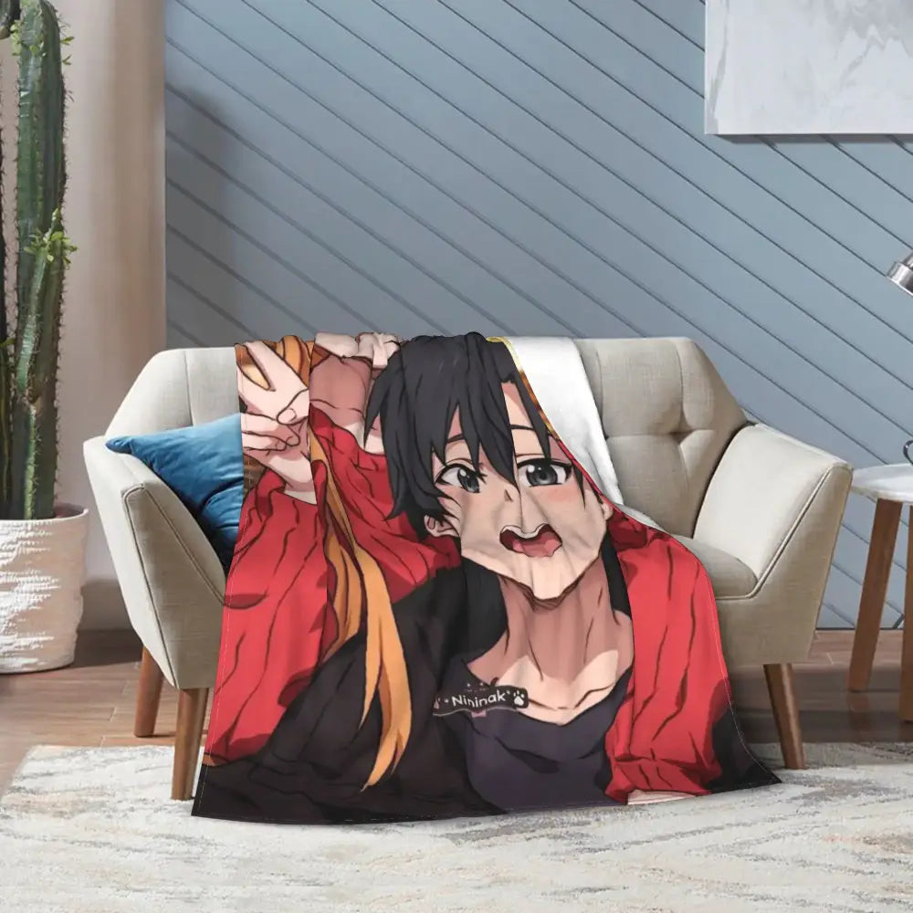 Sword Art Online Kirito Asuna Throw Blanket – Soft Fleece