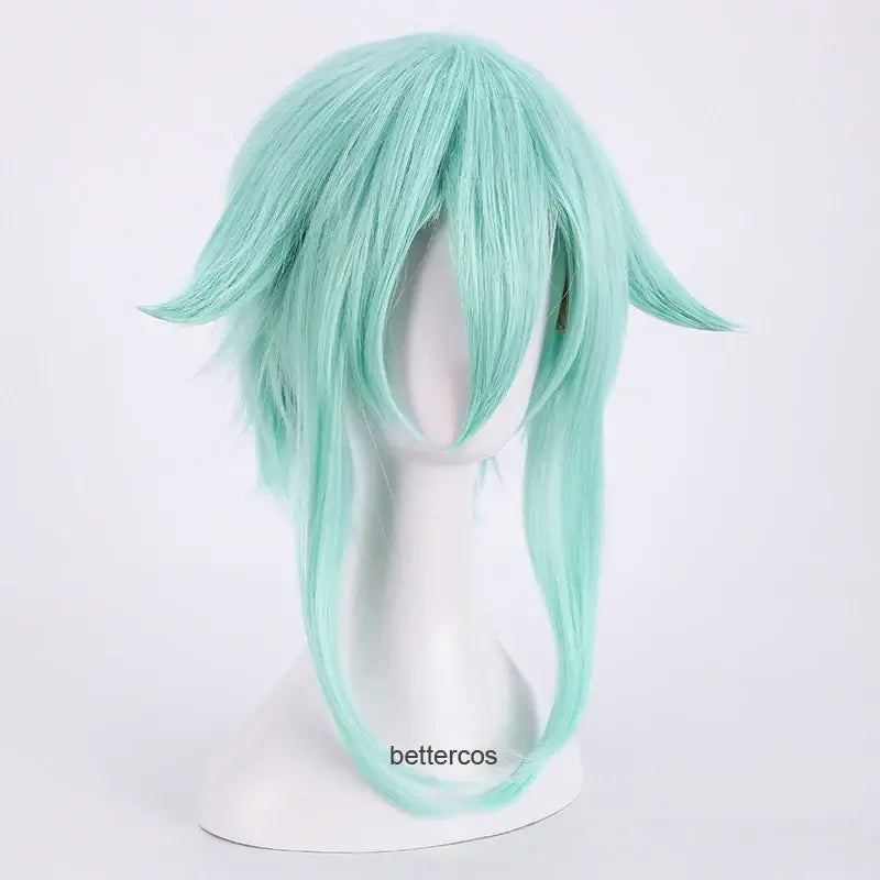 Sword Art Online Sinon Cosplay Wig – Blue Heat-Resistant Synthetic Hair
