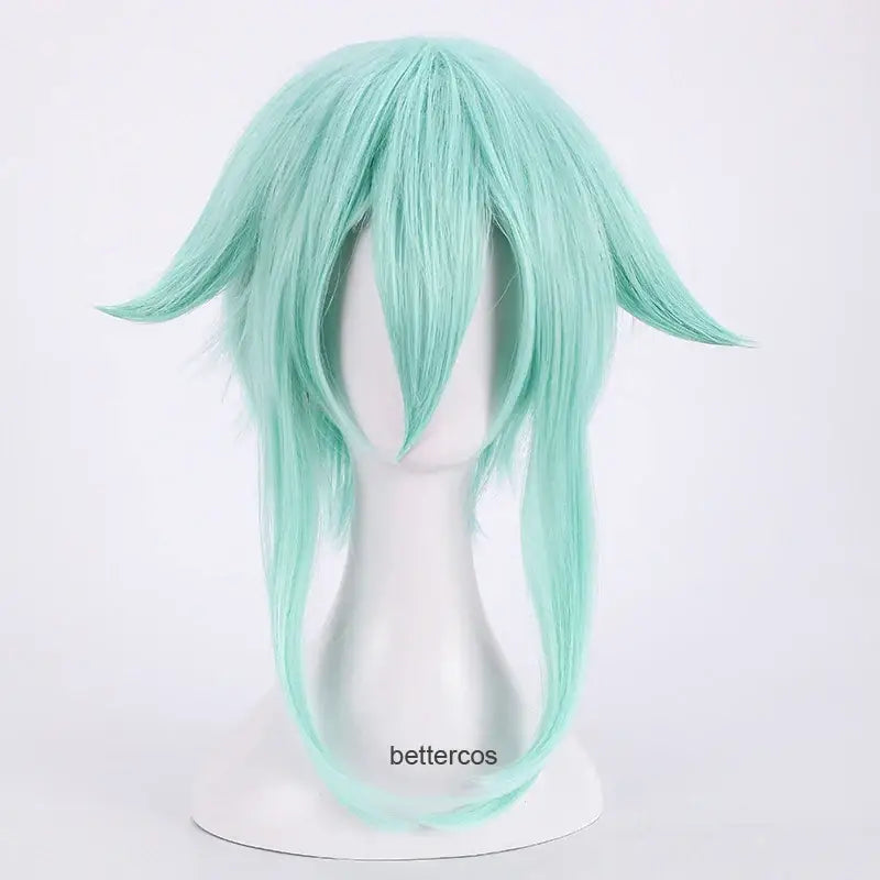 Sword Art Online Sinon Cosplay Wig – Blue Heat-Resistant Synthetic Hair
