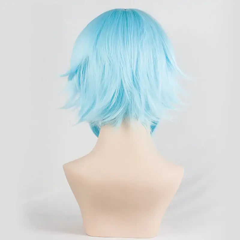 Sword Art Online Sinon Short Cosplay Wig – Ice Blue