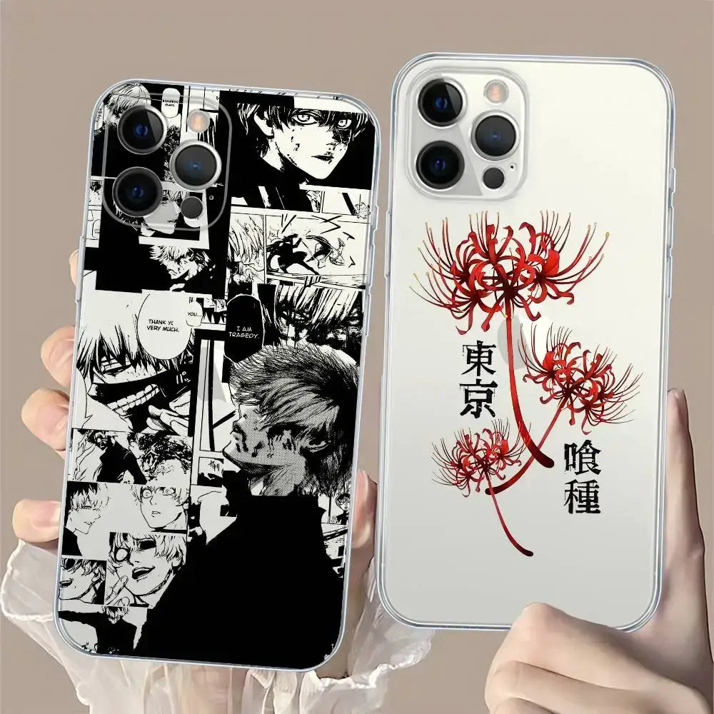 Tokyo Ghoul Kaneki Ken iPhone Case – Transparent Shockproof Cover