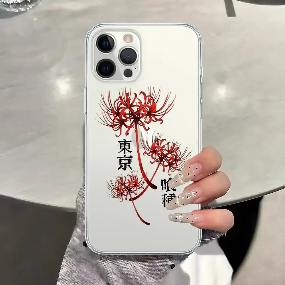 Tokyo Ghoul Kaneki Ken iPhone Case – Transparent Shockproof Cover