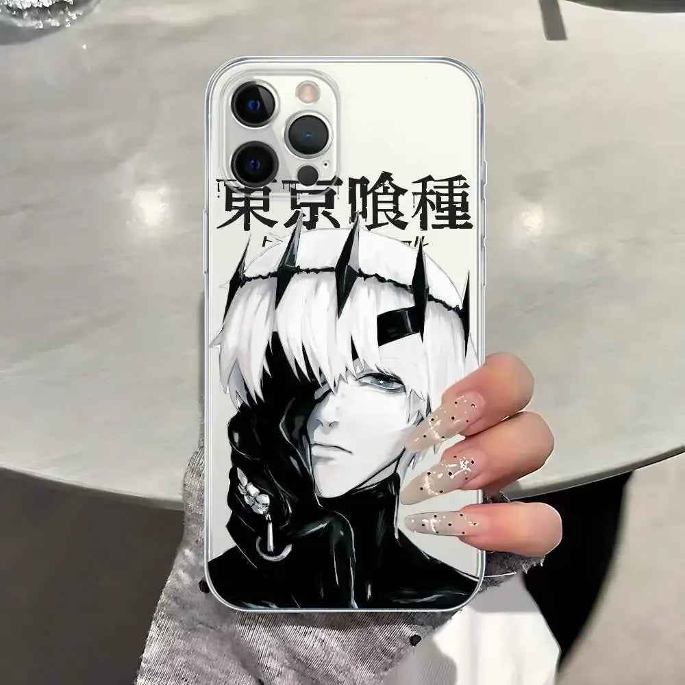 Tokyo Ghoul Kaneki Ken iPhone Case – Transparent Shockproof Cover