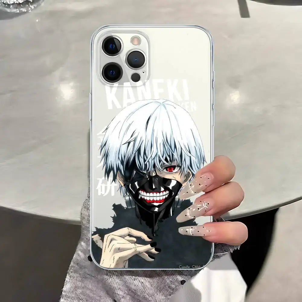 Tokyo Ghoul Kaneki Ken iPhone Case – Transparent Shockproof Cover