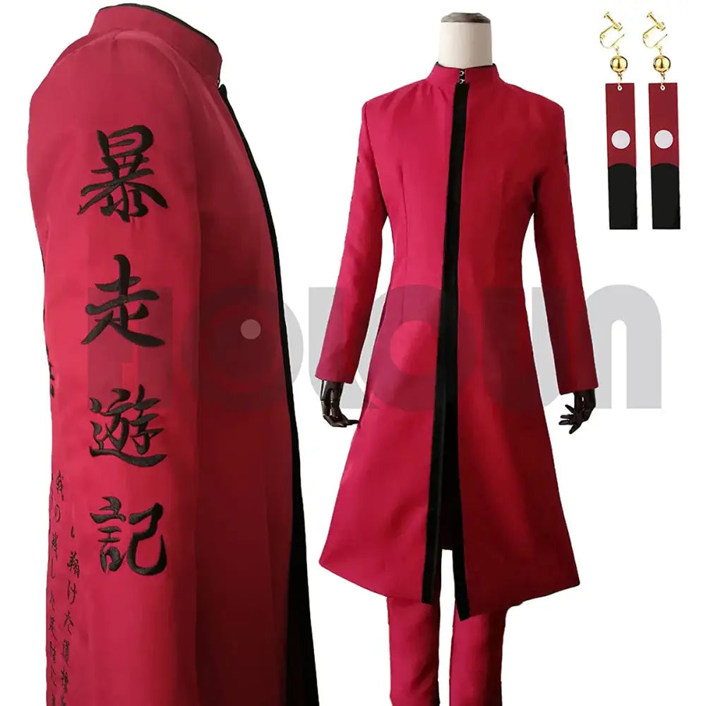 Tokyo Revengers Izana Kurokawa Tenjiku Cosplay Set – Embroidery Coat Pants