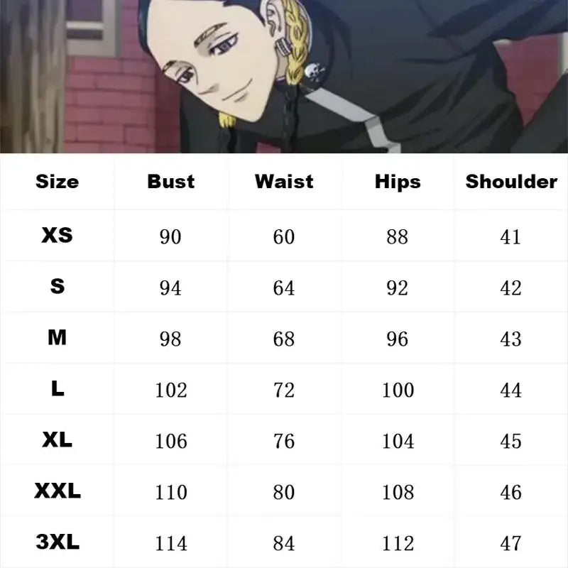 Tokyo Revengers Ran Haitani Cosplay Suit – Black Tenjiku Uniform