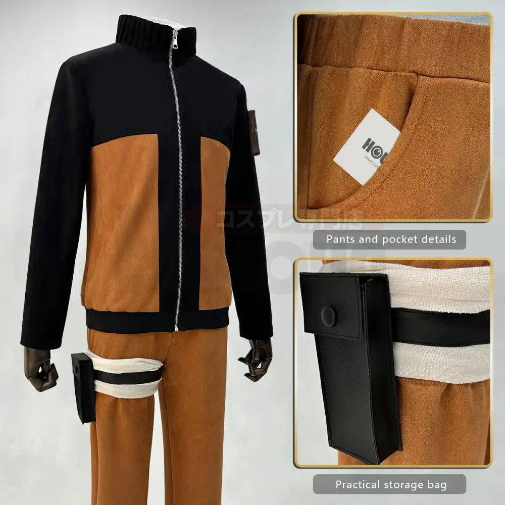 Uzumaki Naruto Cosplay Costume – Adult Version